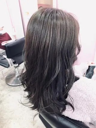 セミロング カラー 浦山 和之のヘアスタイル