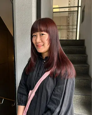 ロング カラー ブラウンカラー 🦔🪷なりたりみのヘアスタイル