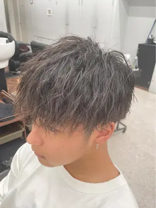 パーマ メンズ 京都河原町 メンズパーマ助川龍哉のヘアスタイル
