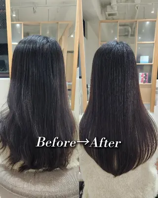 ロング 【縮毛矯正/髪質改善 カラー】yumiのヘアスタイル