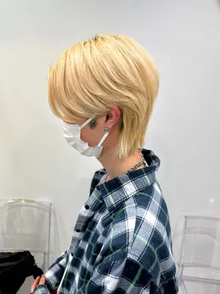 ショート カラー パーマ メンズ 【メンズサロン】 BLUCK 横浜のヘアスタイル