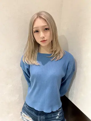 カラー 🖤複雑履歴ブリーチ Mizuki 🖤のヘアスタイル