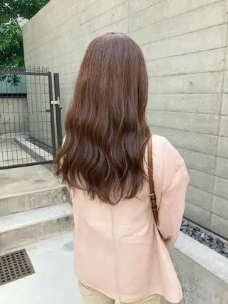 セミロング ✨色持ちの良い艶 カラー✨蟹江真世のヘアスタイル