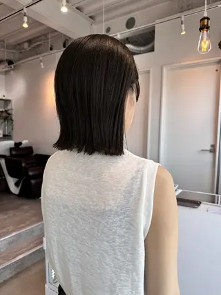 ミディアム カラー 松坂 真衣のヘアスタイル