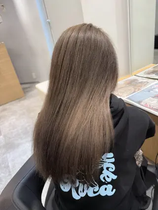 ロング カラー 巻ける髪質改善🫧ハ イライト/永田汰伊智のヘアスタイル