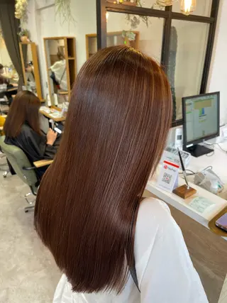 ロング カラー うる艶カラー 顔周りカット♡ikuのヘアスタイル