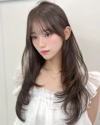 カラー うる艶かわいい🫧 夏の透明感🍨のヘアスタイル
