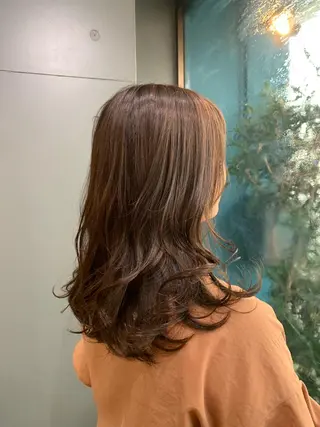 ロング カラー パーマ ヘアアレンジ Loa misakiのヘアスタイル