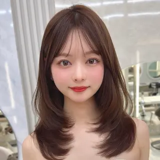 ミディアム 無料カット/ ミディアム特化 日向のヘアスタイル