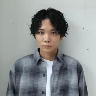 ショート パーマ メンズ 宗像 あすかのヘアスタイル