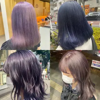 ロング カラー ヘアアレンジ TSUNA 🌙 Lim 五反田のマツエク・マツパデザイン