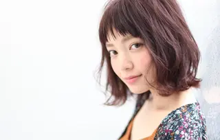 ミディアム カラー パーマ 🍀日比野 哲二のヘアスタイル