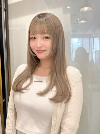 ロング カラー keshiki 大名のヘアスタイル