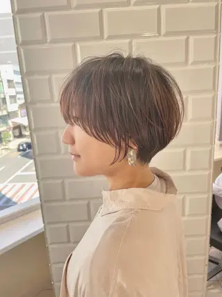 ショート クロスパーマ松永裕久 似合わせカットのヘアスタイル