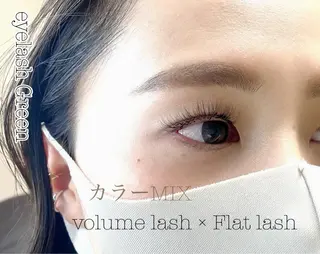 マツエク・マツパ 緑 .のマツエク・マツパデザイン