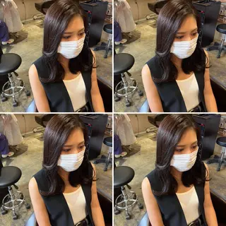 セミロング カラー メンズパーマ特化 店長望月謙二郎のヘアスタイル