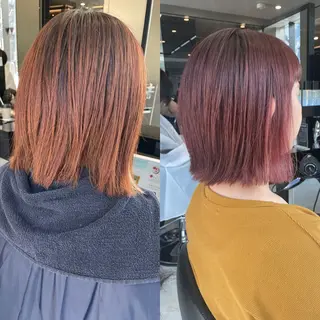 ミディアム 似合わせカット 迫留由弥のヘアスタイル