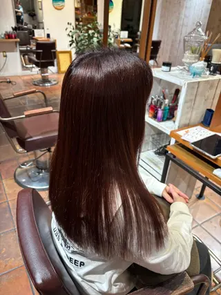セミロング カラー Ⓨⓤ-ⓚⓐ mist𖧷hairのヘアスタイル