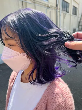 ショート カラー スダユーヤ 💫推しカラーウルフのヘアスタイル