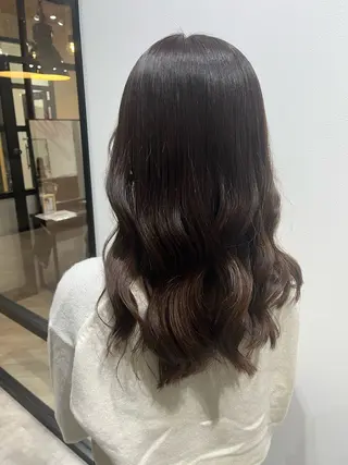 ロング 艶カラー推し! なかはらあかりのヘアスタイル