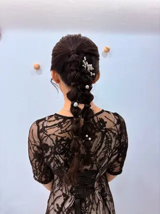 ロング ヘアアレンジ キッズ ヘアセット／六本木 Yukaのヘアスタイル
