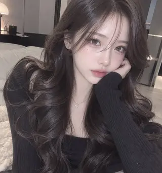 ロング 透明感巻ける縮毛矯正 可愛いStyle杏琉のヘアスタイル