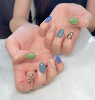 ネイル AISAフィル× ハードモチ最強のネイルデザイン