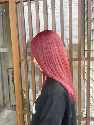 ロング カラー 青木 紗耶のヘアスタイル