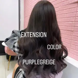 ロング カラー エクステ🩵ブリーチ 韓国ヘア🩵KAEのヘアスタイル