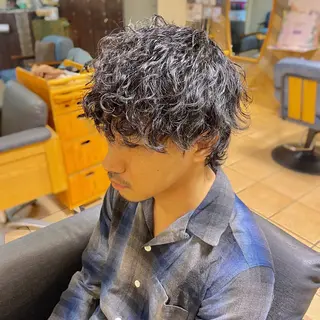 ショート パーマ メンズ すげさやか ✨メンズカットパーマのヘアスタイル