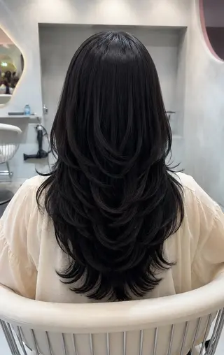ロング カラー ヘアアレンジ 髪質改善/透明感 カラー/吉田光佑のヘアスタイル