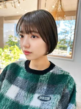 ショート カラー 楫 大輝のヘアスタイル