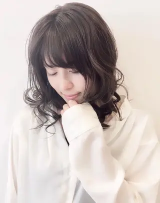 セミロング カラー 伊勢崎/nap hair 栗原大輔のヘアスタイル