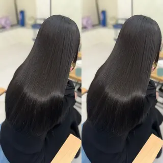 ロング カラー 髪質改善🩵縮毛矯正 代々木/木下のヘアスタイル