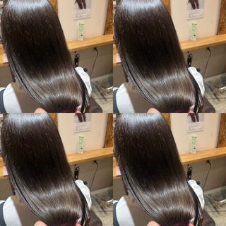 ロング カラー ✨韓国風レイヤー✖️ 美髪矯正✨ユウヤのヘアスタイル