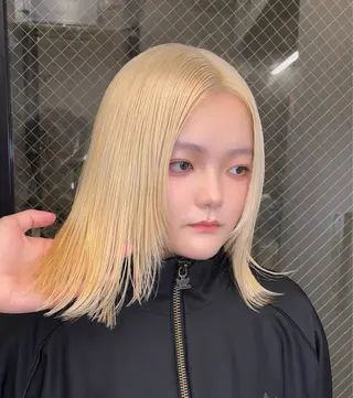 ミディアム カラー ハイトーンカラー/ デザインカラー/瑛樹のヘアスタイル