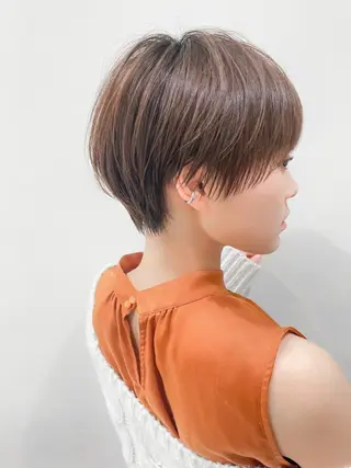 ショート クロスパーマ松永裕久 似合わせカットのヘアスタイル