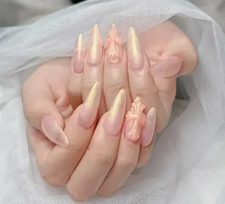 ロング パーマ 波 なみのネイルデザイン