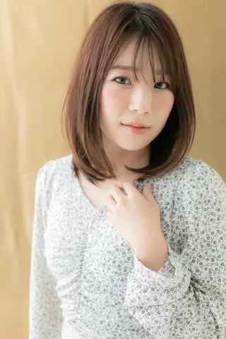 ミディアム パーマ ヘアサロンM 大宮店 レイヤーカット　寺口のヘアスタイル
