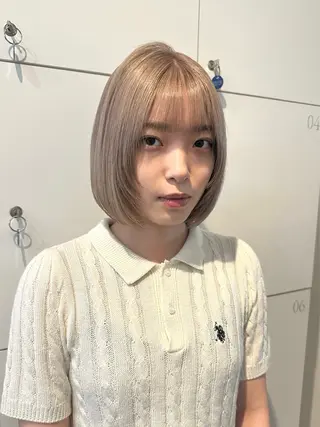ショート カラー レイヤー/ハイトーン WAKANAのヘアスタイル
