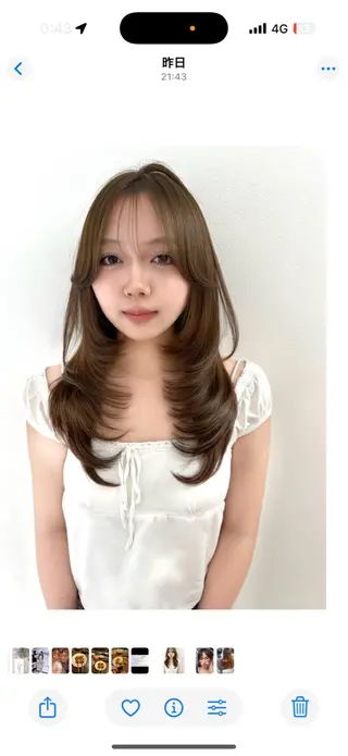 ロング カラー レイヤーカット🫧 🎀Tomoka🎀のヘアスタイル