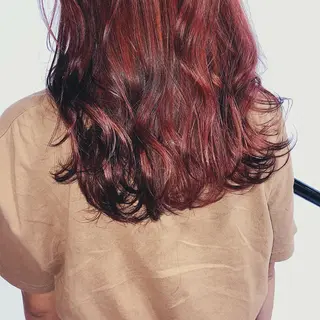 ロング カラー ヘアアレンジ TSUNA 🌙 Lim 五反田のマツエク・マツパデザイン