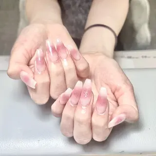 ネイル 🎀kira 長さだし💗モチ最高のネイルデザイン