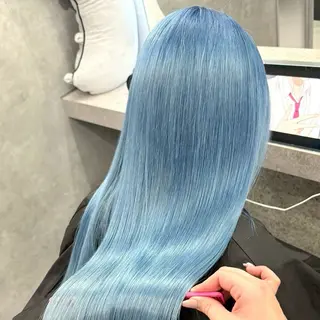 カラー Yoshiいろあそび 八王子/ハイトーンのヘアスタイル