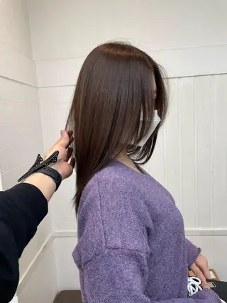 セミロング カラー HIKARU店長/ ✨️髪質改善のヘアスタイル