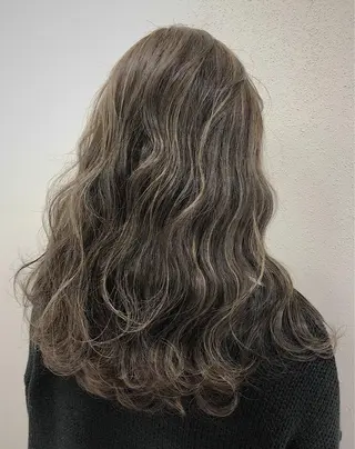 セミロング カラー ノンダメージ髪質改善 カラー💎/KURAのヘアスタイル
