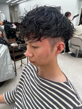 パーマ メンズ 🍐シャドウパーマ メンズ特化/守岡🍐のヘアスタイル