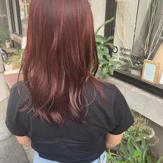 ロング 艶髪color💎髪 質改善ストレート大吉のヘアスタイル