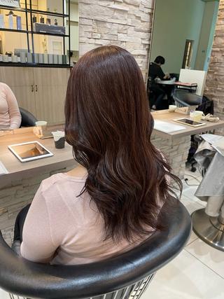 セミロング mao♡ベージュ/ 似合わせカットのヘアスタイル
