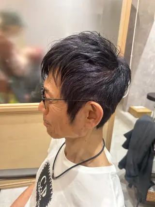 ショート メンズ 久木原 ゆりのヘアスタイル